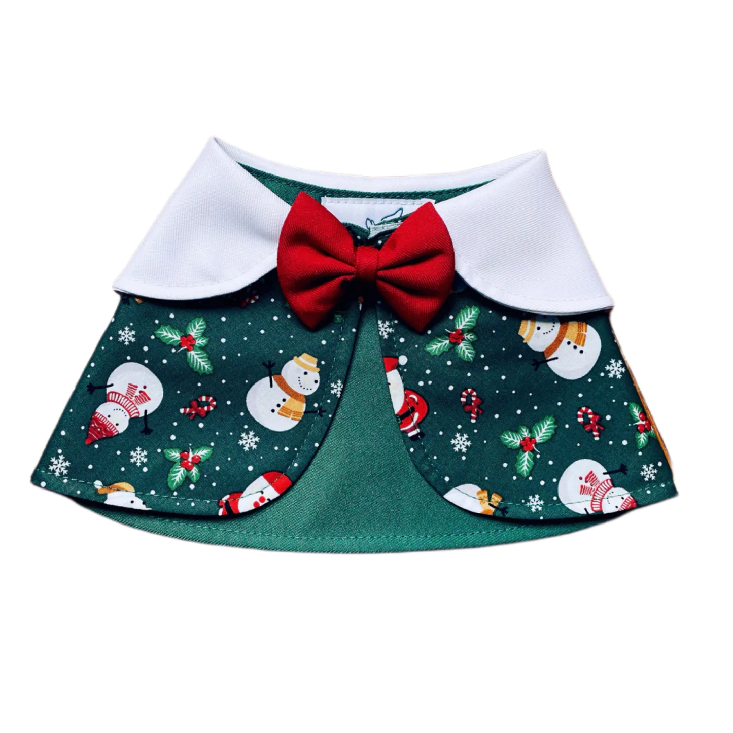 Snowman and Santa Cape - Green