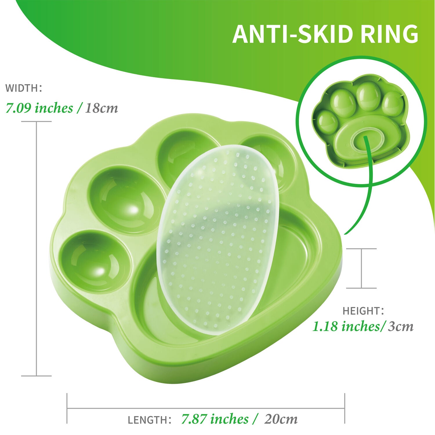 PAW 2 in 1 Slow Paw & Pad (Green, Easy)